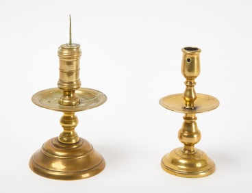 Two Brass Candlesticks