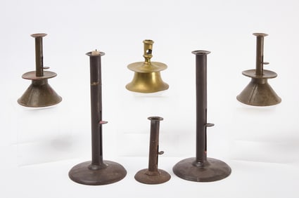Group of Early Candlesticks
