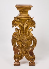 Italian Giltwood Bust Stand