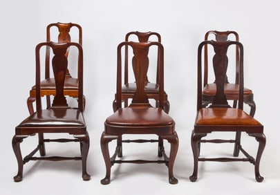 Set of Six Queen Anne Chairs