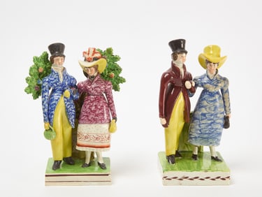 Pair of Staffordshire Figurines