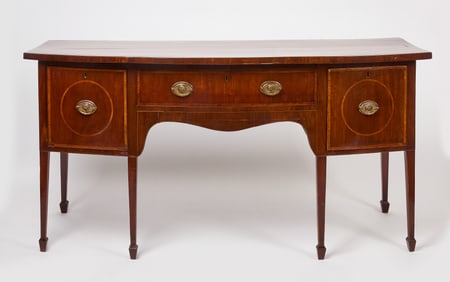 George III Bow Front Sideboard