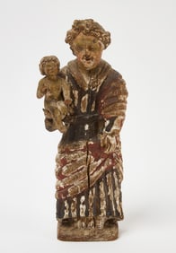 Santos Figure of Man & Child