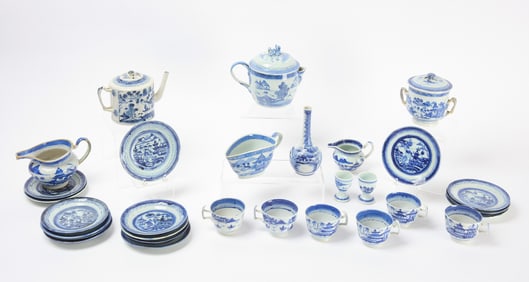 Group of Canton Export Porcelain