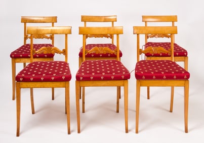 Set of Six Beidermeier Chairs