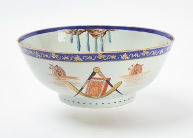Masonic Chinese Export Bowl