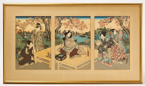 Japanese Woodblock Triptych
