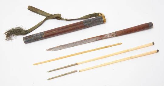 Chinese Qing Era Trousse Cutlery Set