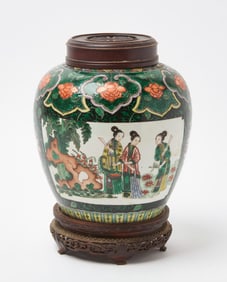 Chinese Famile Verte Jar