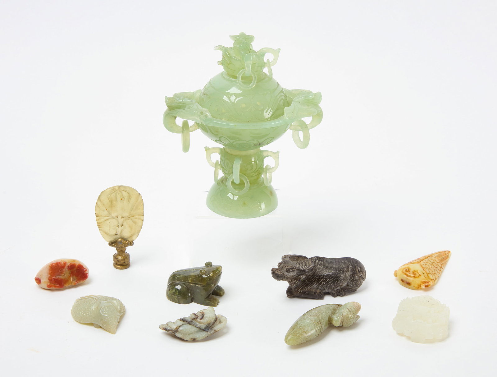 Jade Censer and Stone Objects (1 of 3)