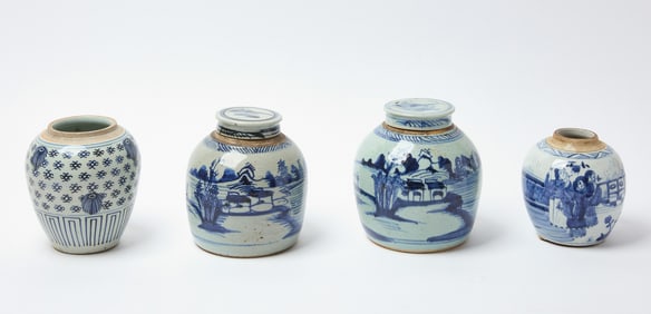 Four Chinese Ginger Jars
