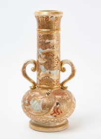 Satsuma Double-Handle Vase
