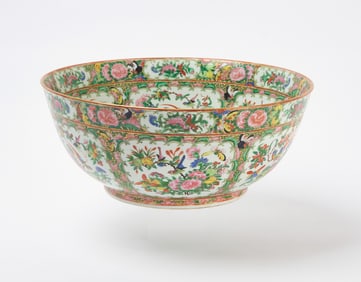 Large Rose Medallion Porcelain Bowl