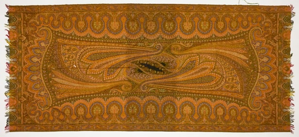 Two Jacquard Paisley Shawls