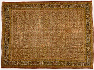 Red and Yellow Mahal Carpet