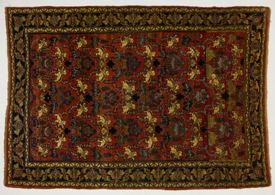 Fine Bidjar Rug with Lion Design