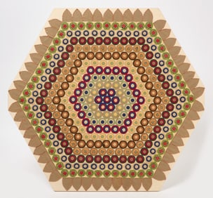 Hexagonal Penny Rug