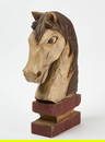Folk Art Carved and Painted Horse Head