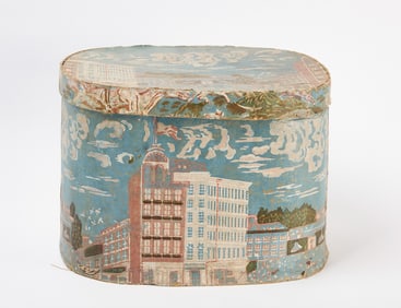 Wallpaper Hat Box
