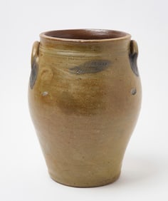 Swan & States Stoneware Jar