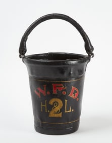 Connecticut Paint-Decorated Fire Bucket