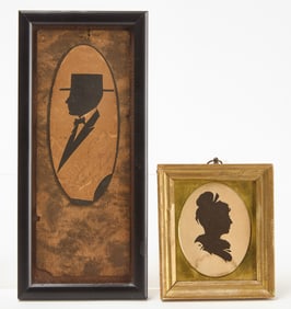 Two Framed Silhouettes