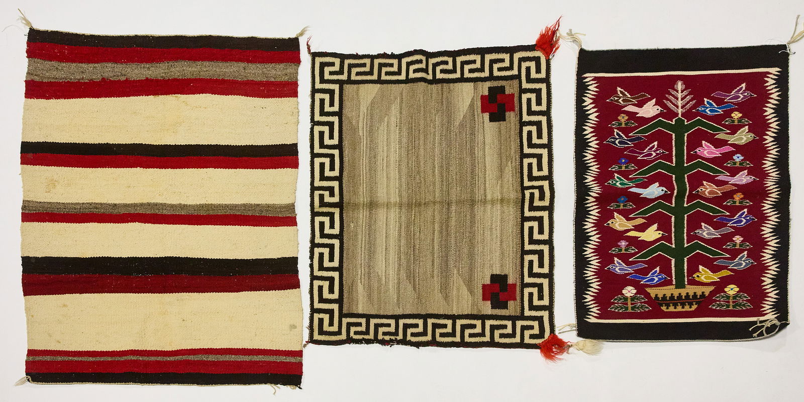 Three SW Native American Weavings, and Navajo Yei Rug (1 of 6)
