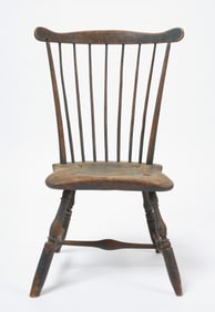 Two Painted Windsor Side Chairs
