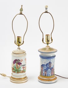 Apothecary Jar and Faience Lamps