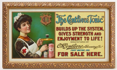 Framed Centliver Tonic Trade Sign
