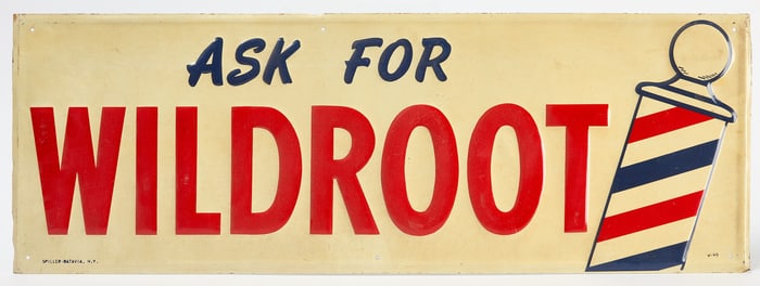 Wildroot Barber Shop Sign
