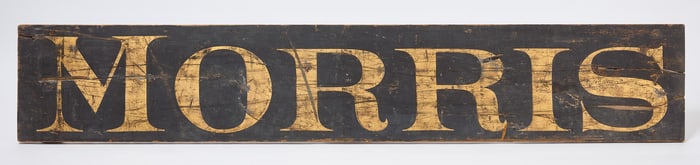 'MORRIS' Trade Sign