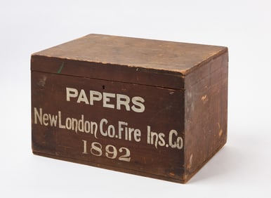 New London Fire Insurance Papers Box
