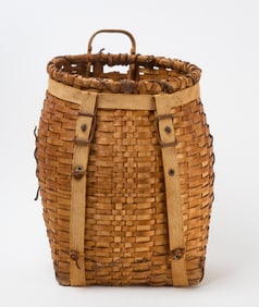 Woven Basket Backpack