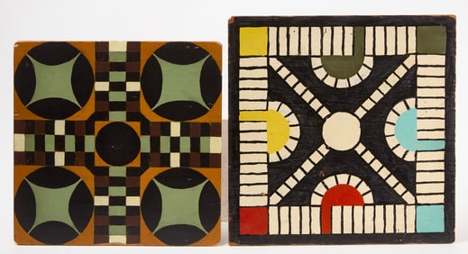 Two Painted Game Boards