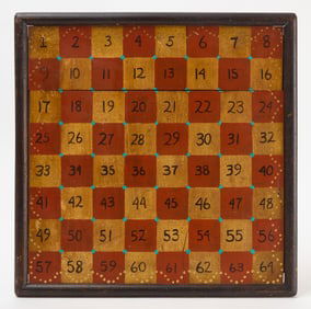 Double-Sided Folk Art Game Board