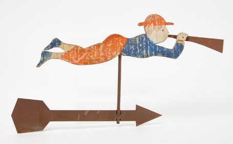 Trumpeter Birdhouse Weathervane