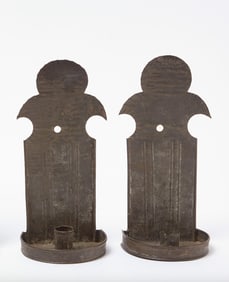 Pair of Tin Candle Sconces