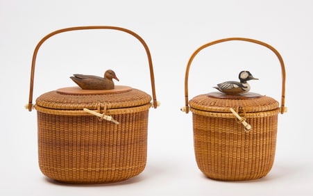 Two Terry Sylvia Nantucket Basket Purses