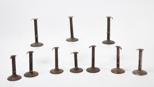 Group of Ten Hogscraper Candlesticks