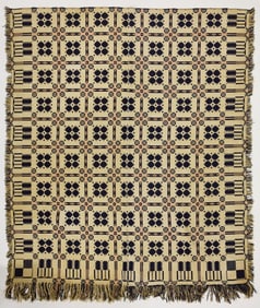 Two Jacquard Coverlets