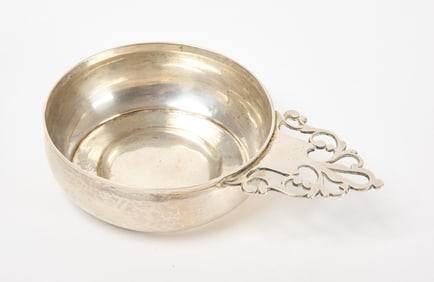 J. Clarke Coin Silver Porringer