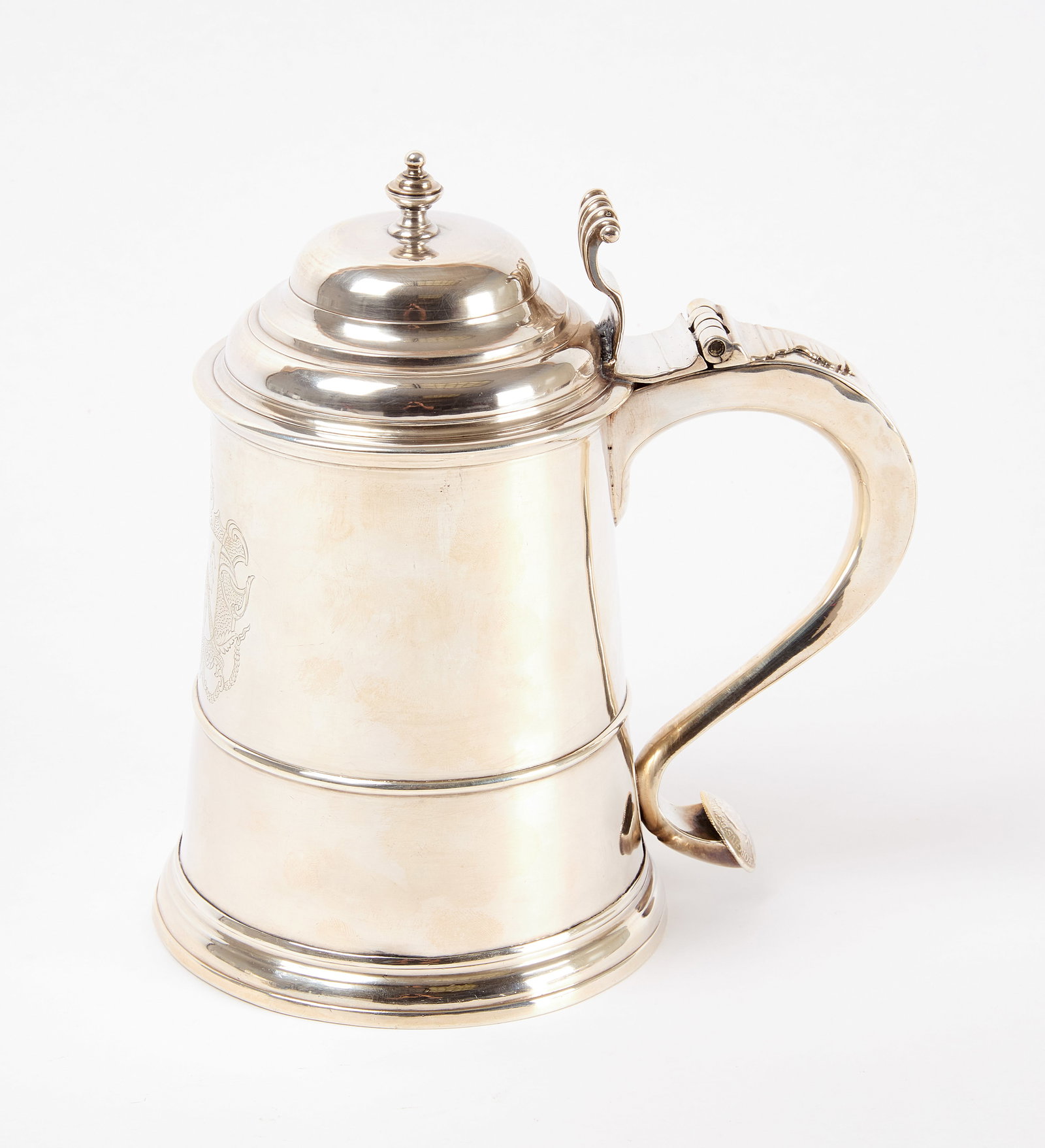 Boston Silver Tankard, Knight Leverett (1 of 4)