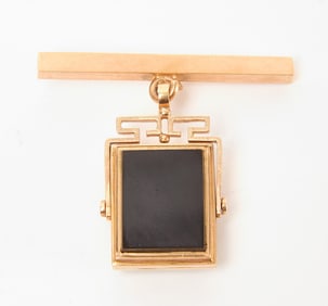 Victorian Gold Swivel Pendant and Bar