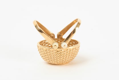 Diana Kim England 14k Gold Nantucket Basket