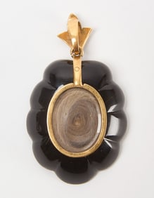 Victorian Memorial Hair Pendant