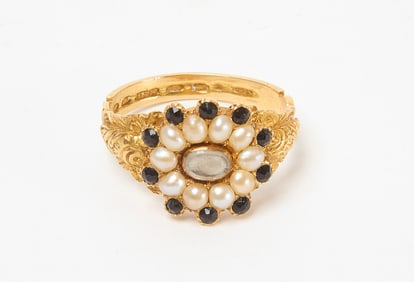 14K Victorian Mourning Ring