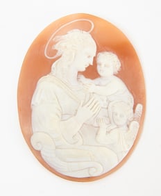 Large Cameo with Madonna and Cherubim
