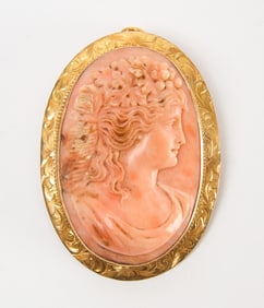 14k Gold Cameo