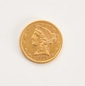 1899-S US $5 Dollar Gold Piece